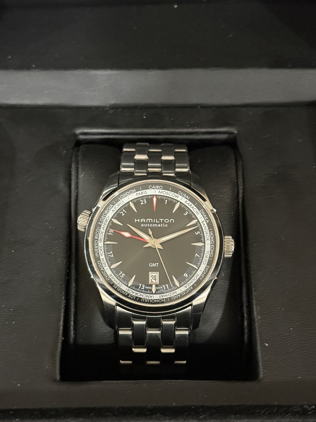 Hamilton Jazzmaster GMT World Time H32695131