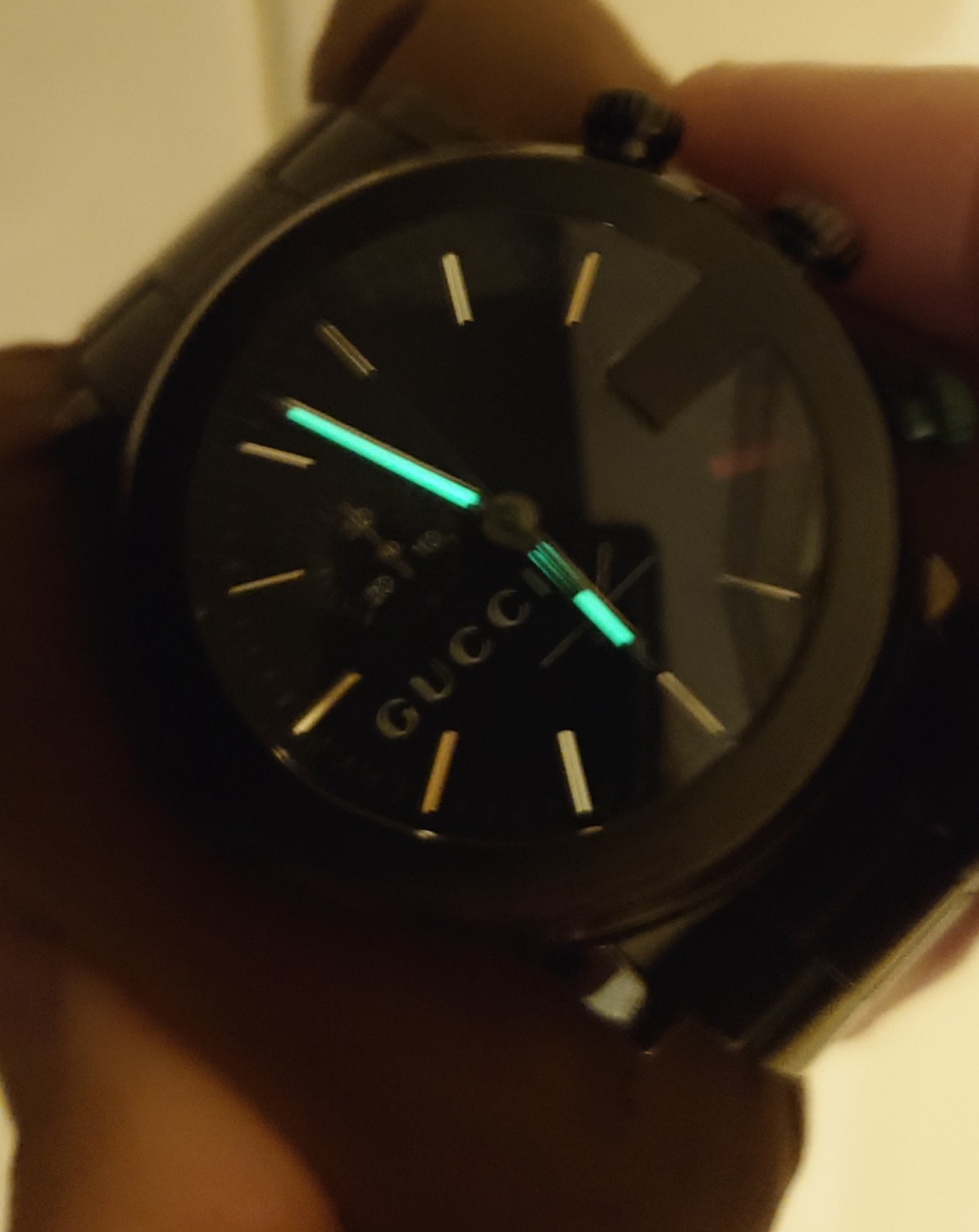 Gucci G‑Chrono YA101331 Unworn Serviced 2026 Full Set Box Links 44mm