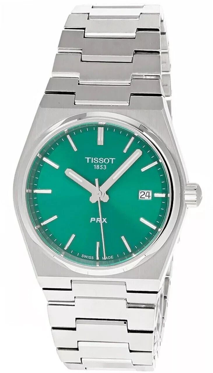 Tissot PRX Quartz Green Dial Ladies Watch T137.210.11.081.00 New Boxed