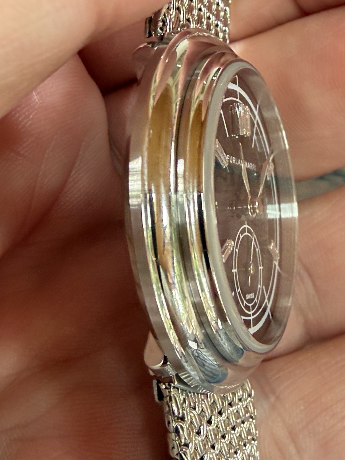 Furlan Marri Onyx Diamond Dial 38mm Peseux 7001 Manual Wind
