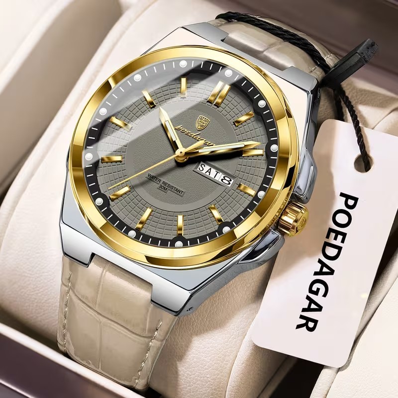 POEDAGAR High-End Original Men’s Watch Waterproof