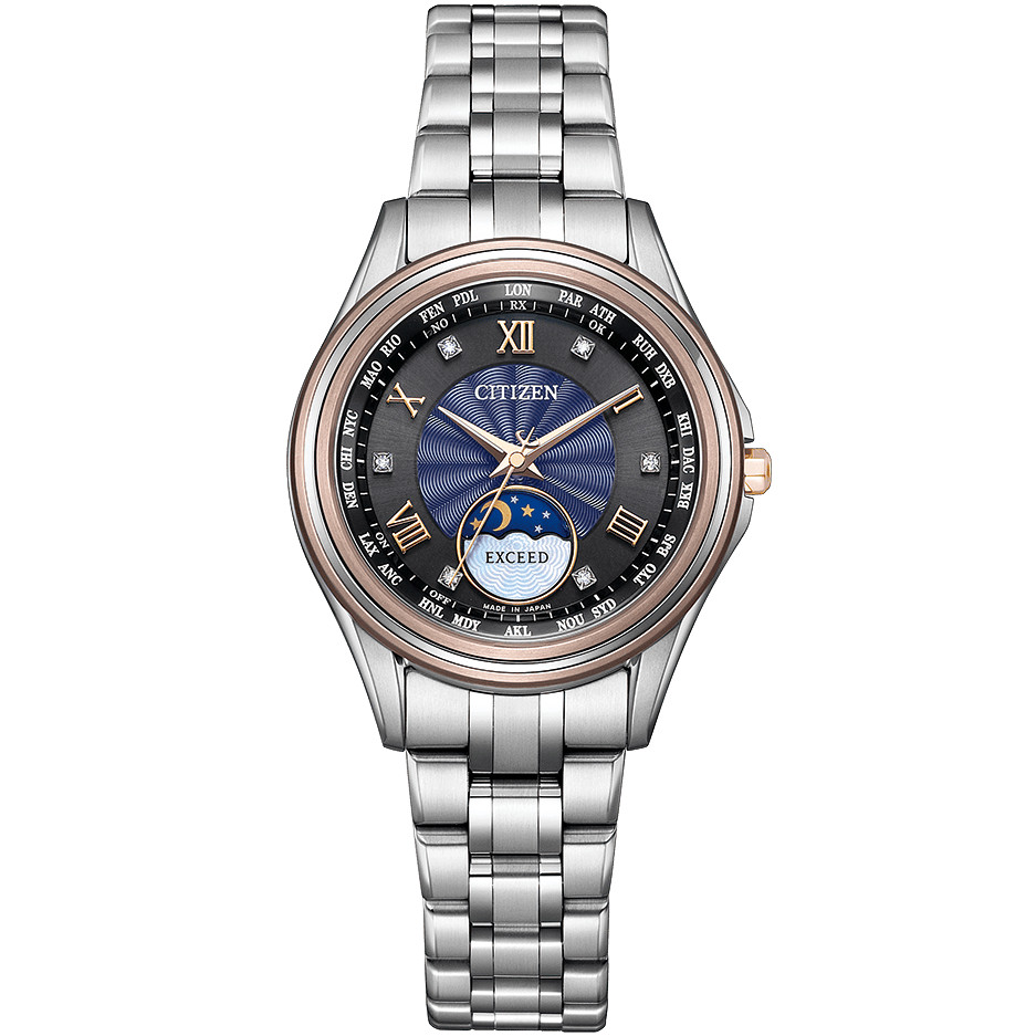 Citizen Exceed EE1016-66F Quartz Black,Blue Dial 29.2 mm Watch