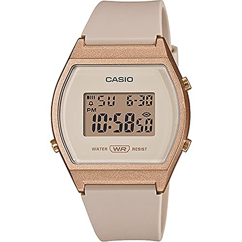 CASIO Standard Digital Ladies Watch LW-204-4A Pink Beige x Rose Gold
