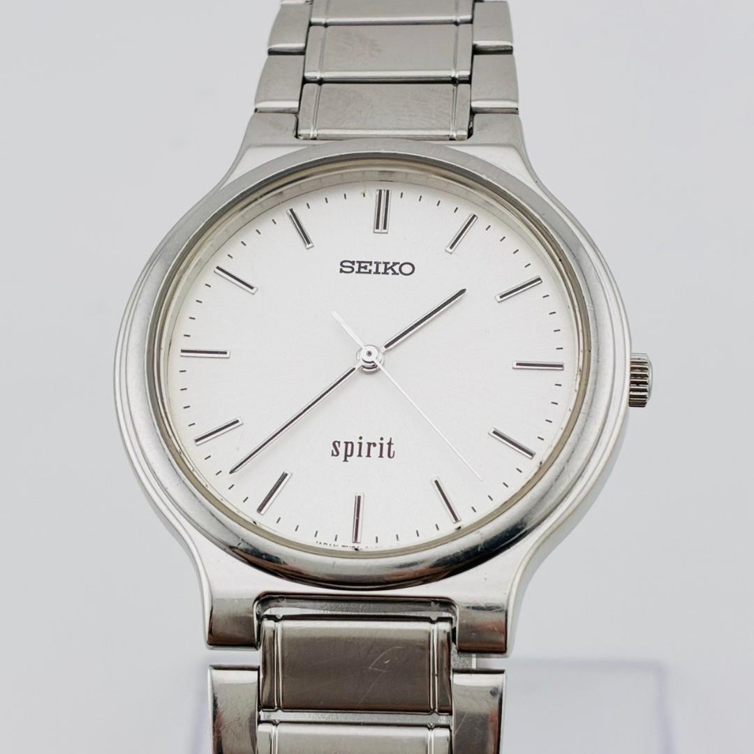 Seiko Spirit Quartz Mens 7N01-6A70 Battery Replaced wrist 21.5cm/8.5in