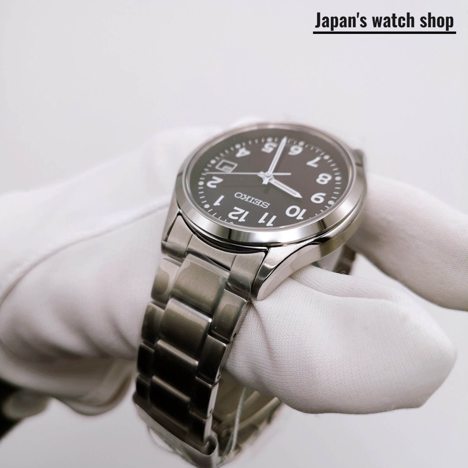 SEIKO Selection SBPX155 Black Solar Sapphire Men’s Watch New in Box
