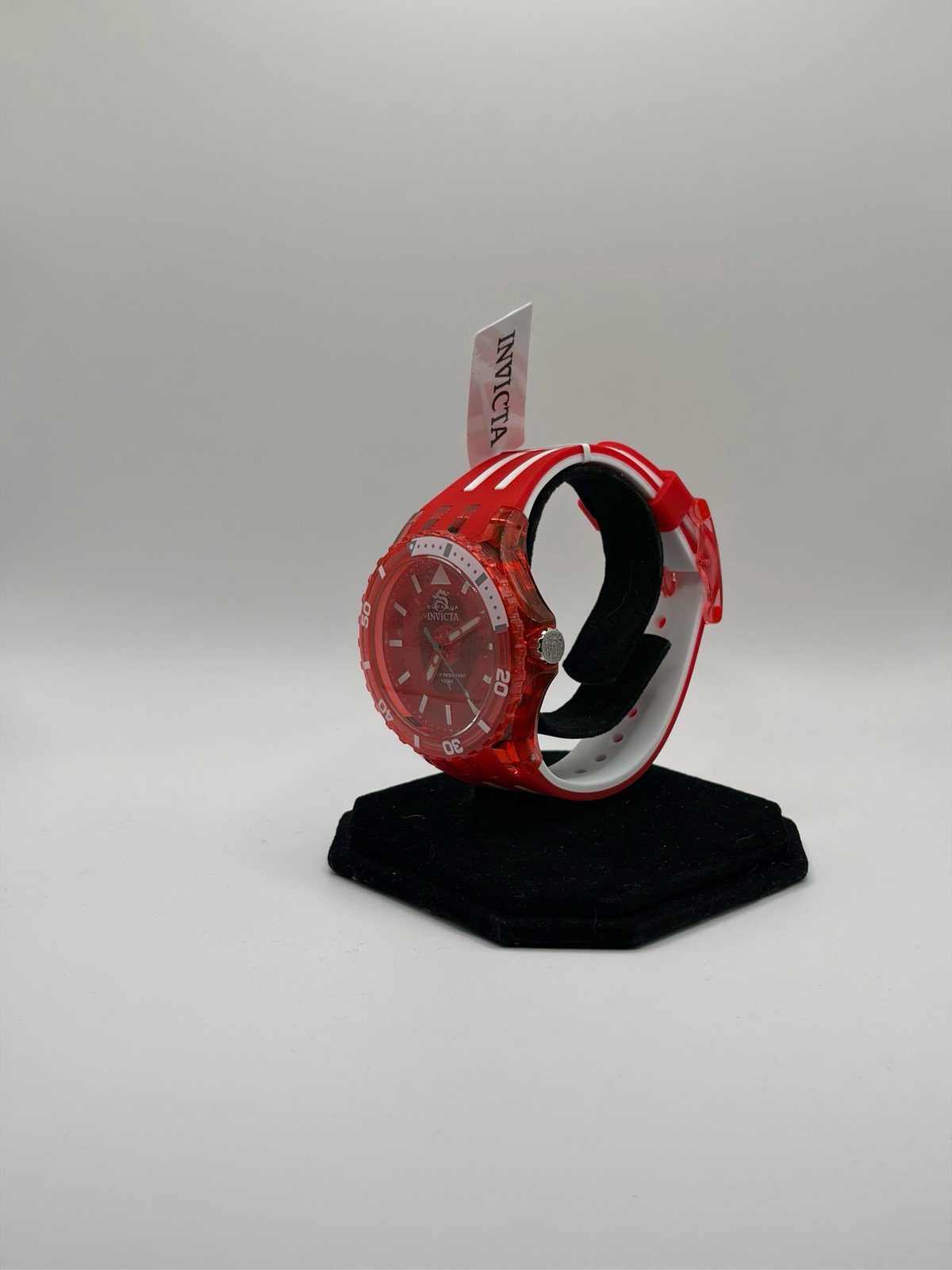 Invicta Subaqua 69450 Men’s 44mm Quartz Red White Silicone Watch