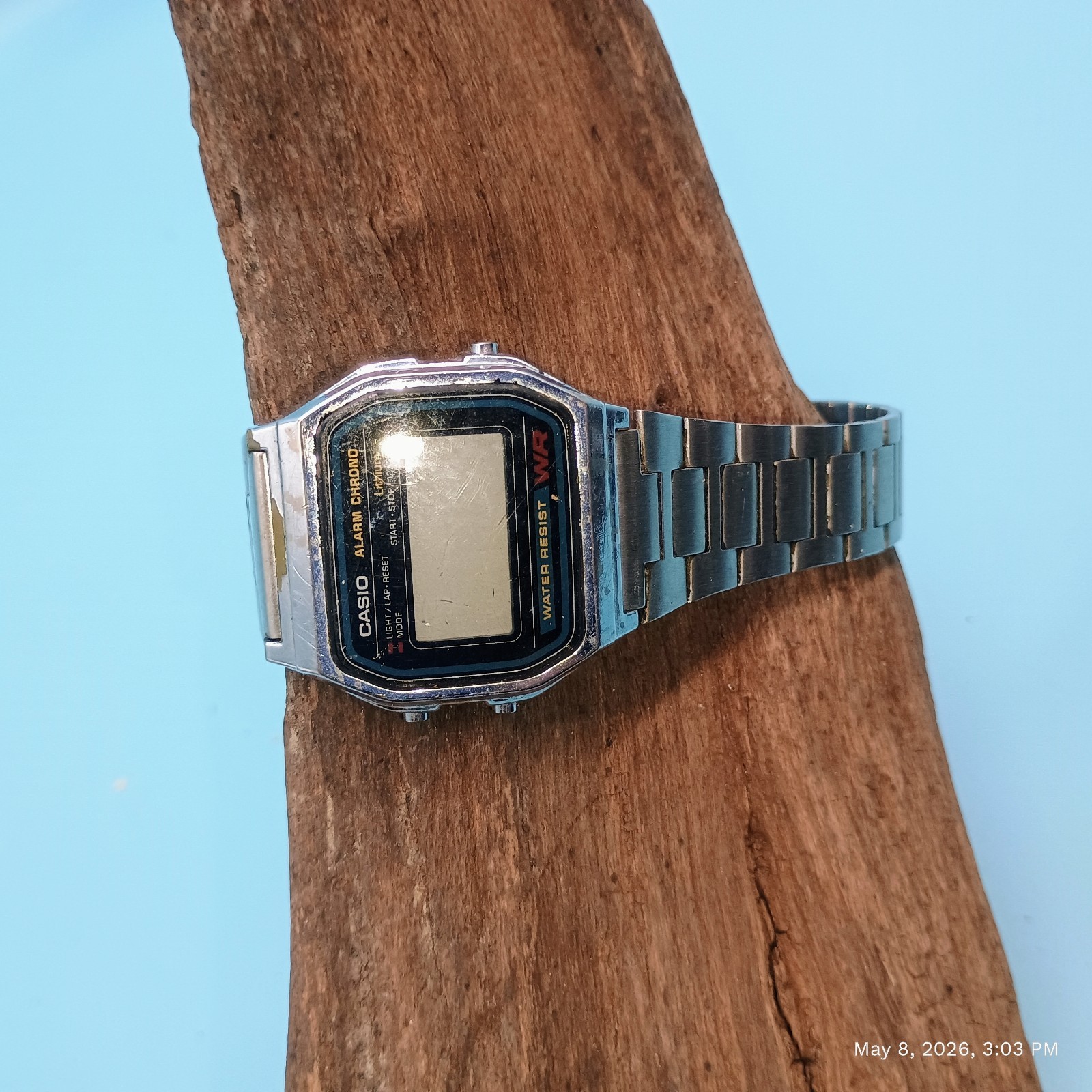 Vintage Casio A158W LCD Digital Watch Untested