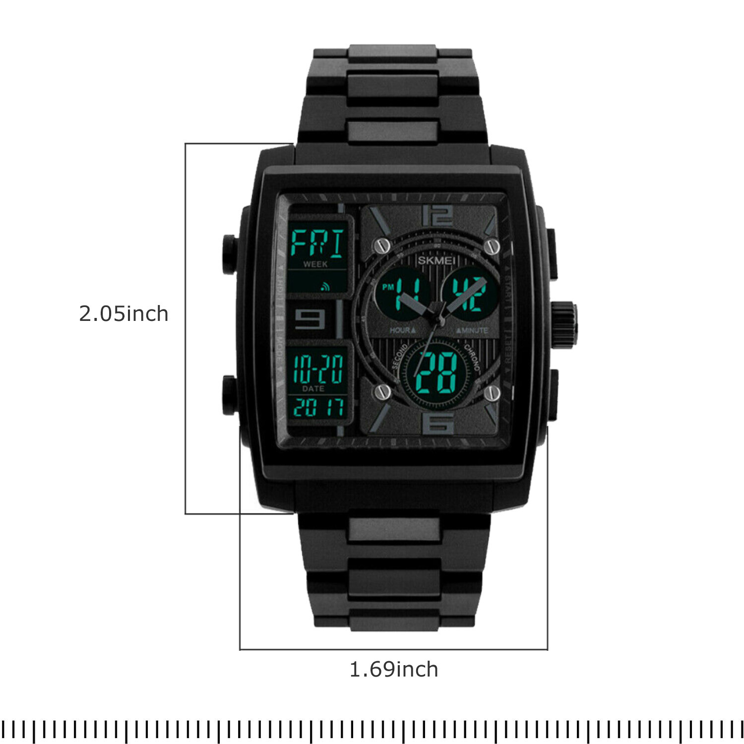 Men’s Digital Army Military Sport Quartz Analog Chronograph Waterproof Watch