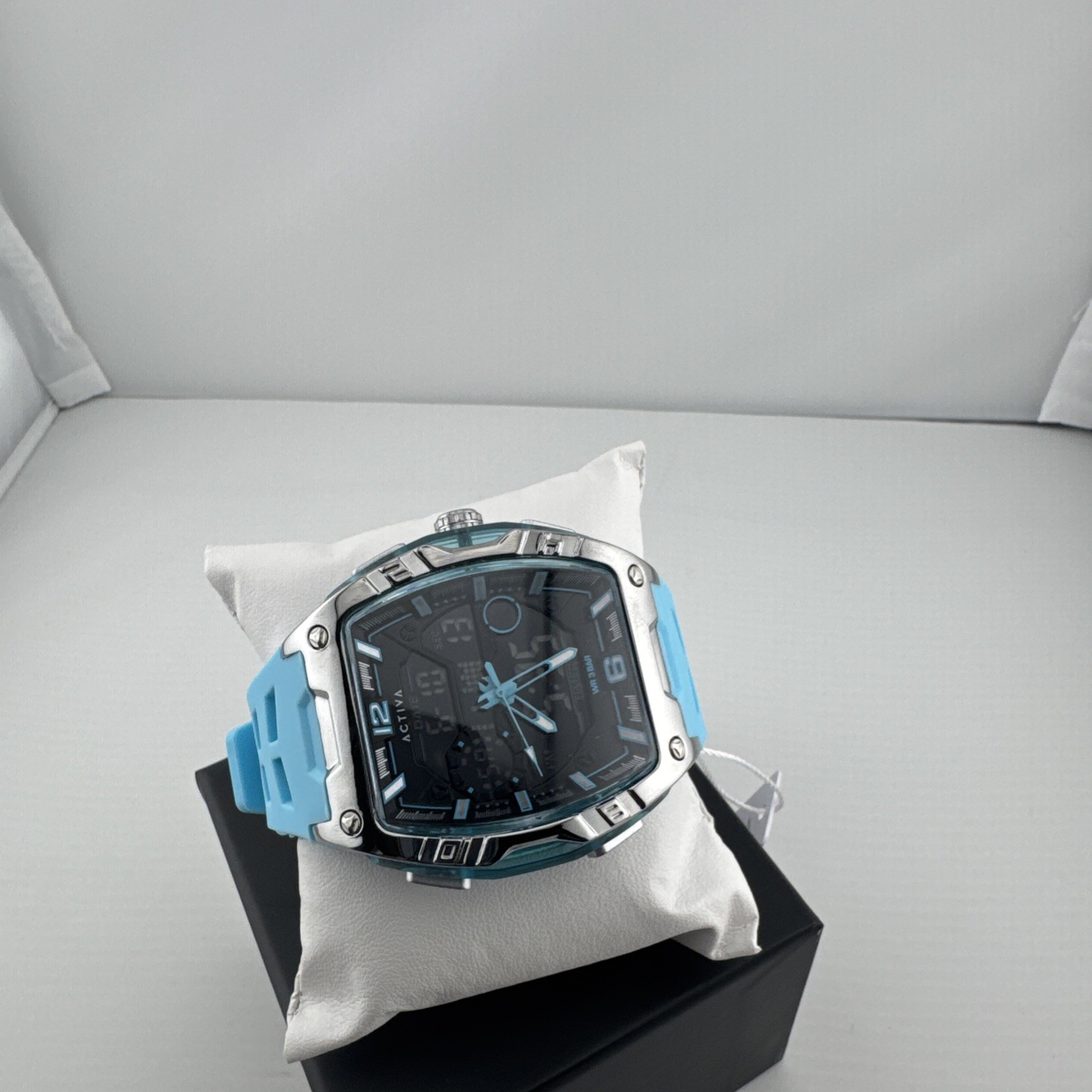 Activa X Invicta Digital Men’s Watch – 50mm, Light Blue ACW8131-002 New