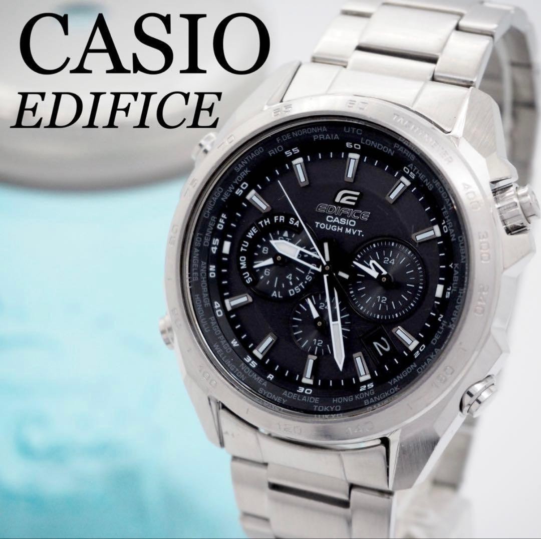 Casio Edifice EQW-T610D Tough Solar Radio Chronograph Mens Black Watch Japan