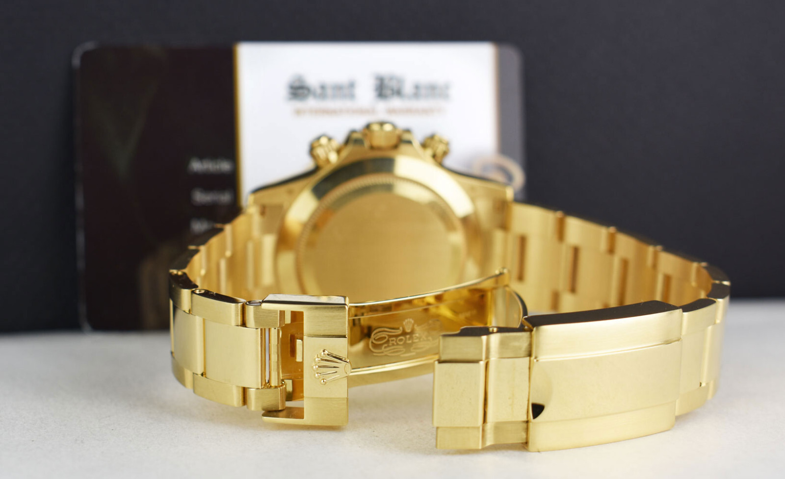ROLEX – 40mm 18kt Gold DAYTONA MOP Diamond Dial 116508 – SANT BLANC