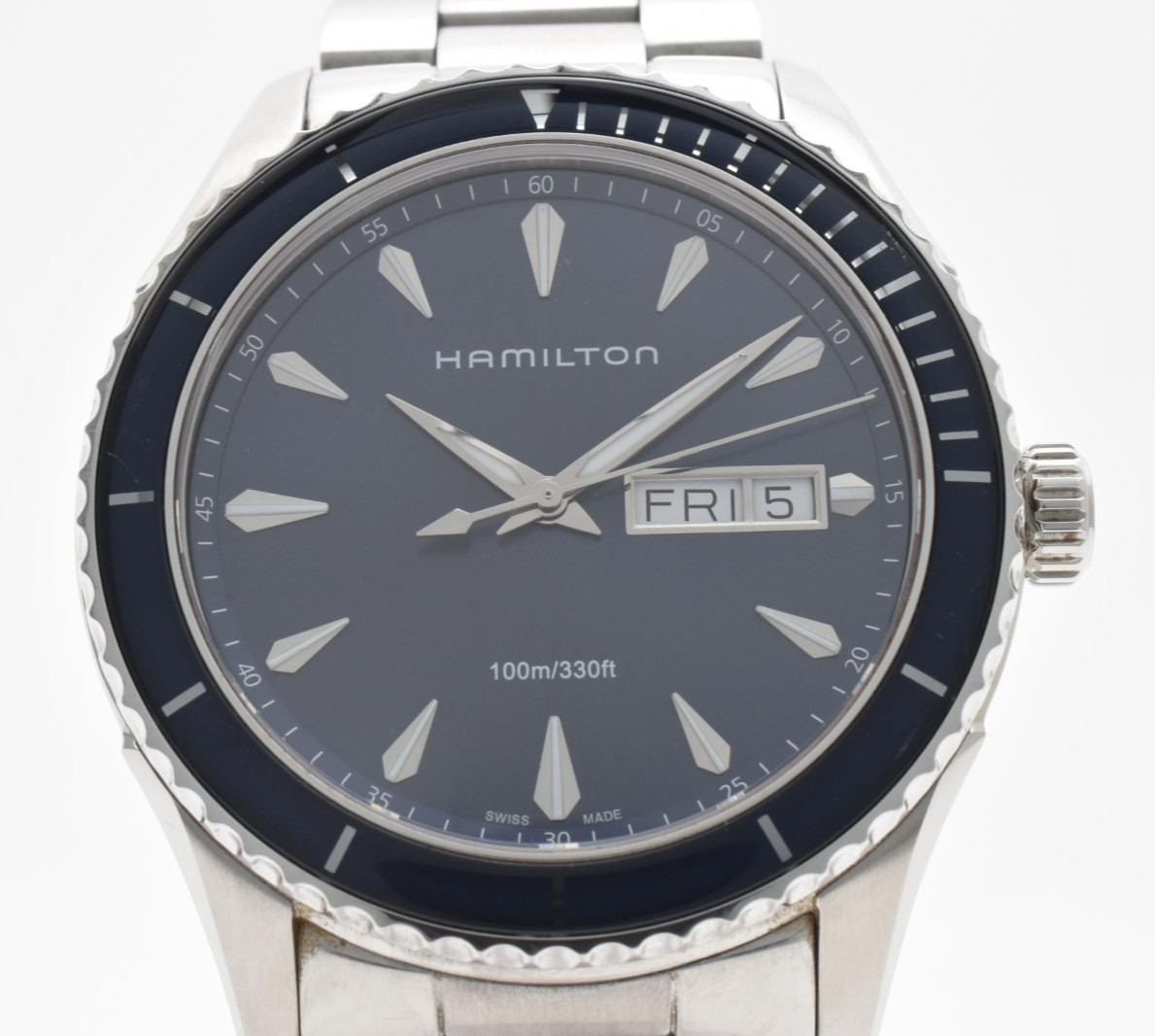 Hamilton Jazzmaster Seaview H375510 Blue Dial Quartz Day Date 42mm Men’s Watch