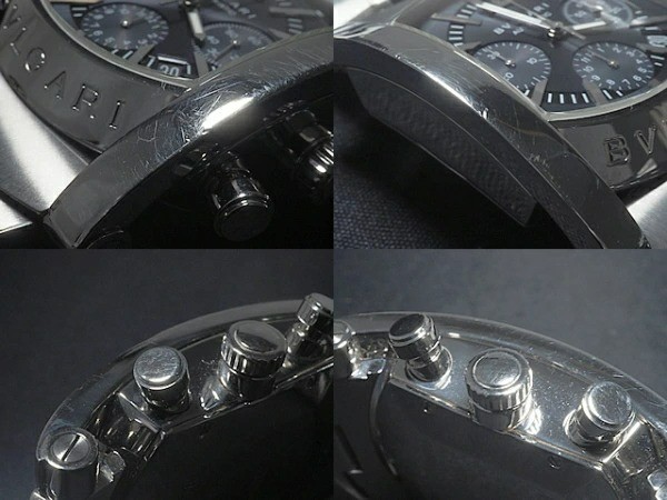 Bvlgari Assioma Chronograph Ref. AA48C14SSDCH Navy Dial 38mm Automatic Men’s