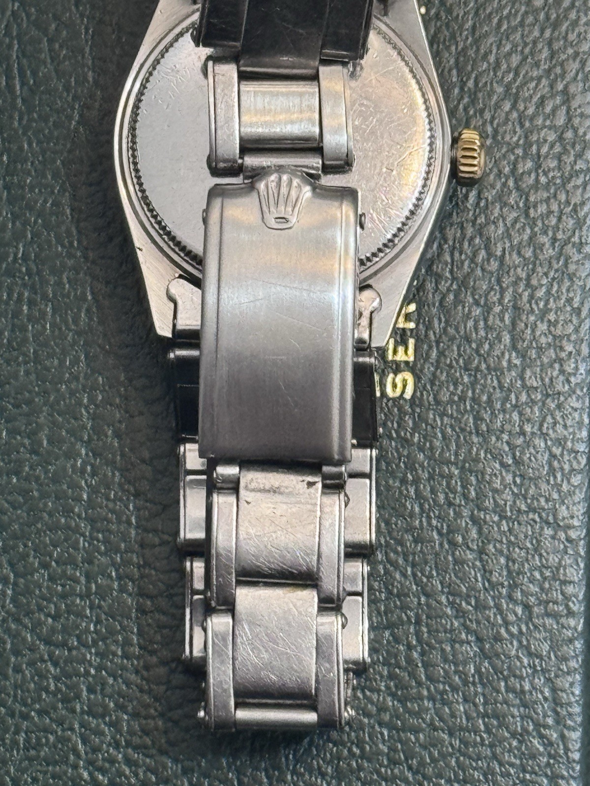 Rolex 6466 Oyster Date Precision Two Tone Roulette Date Wheel 6635 Stretch Rivet