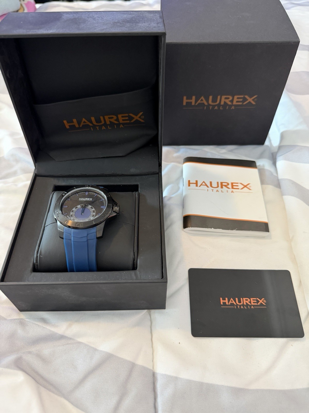 Haurex Italy Factor Men’s Watch Coated Steel Rotating Bezel
