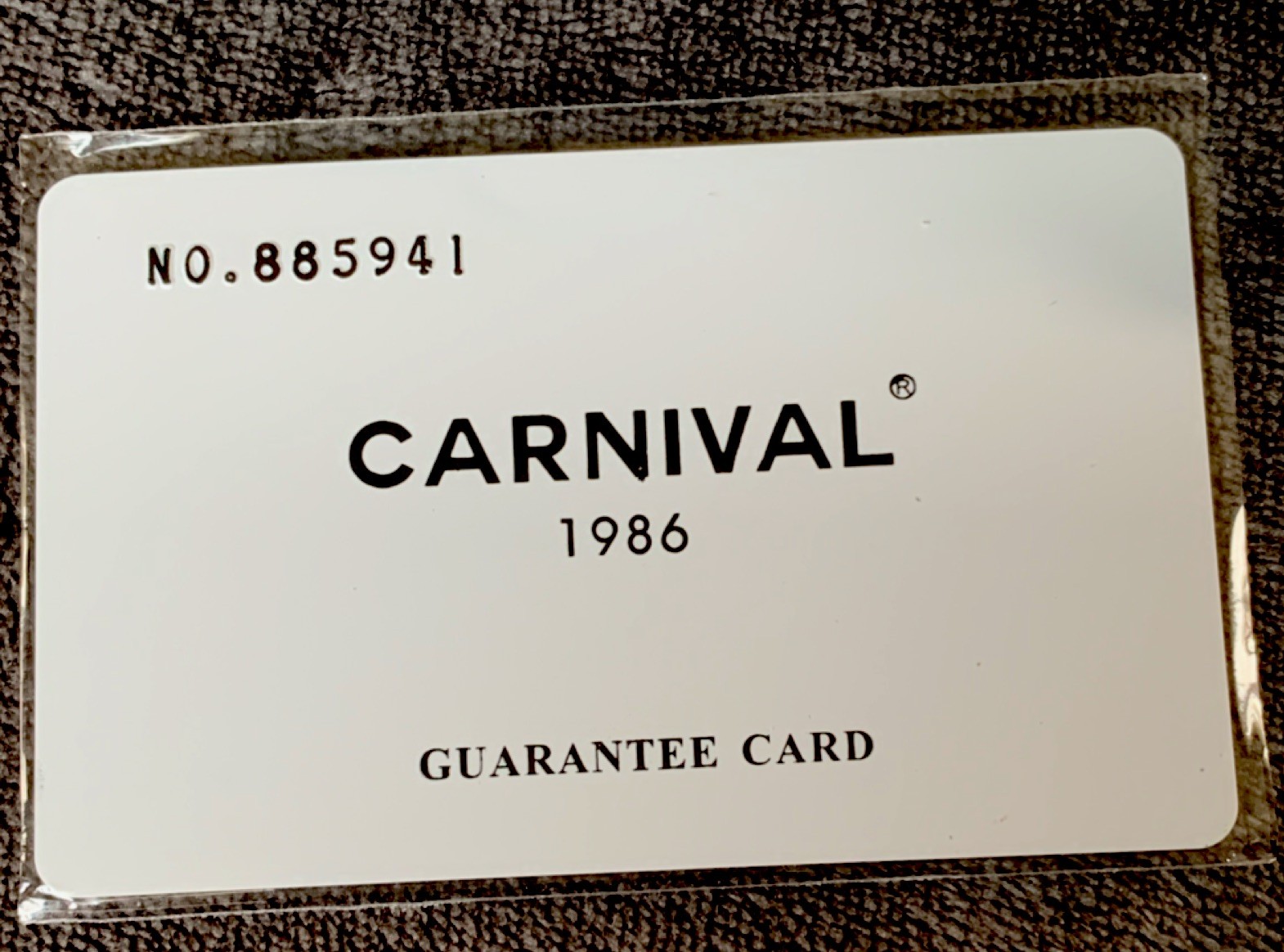 Wristwatch-Carnival 1986 Rose Gold Metal White Dial Box Manual Guarantee Card