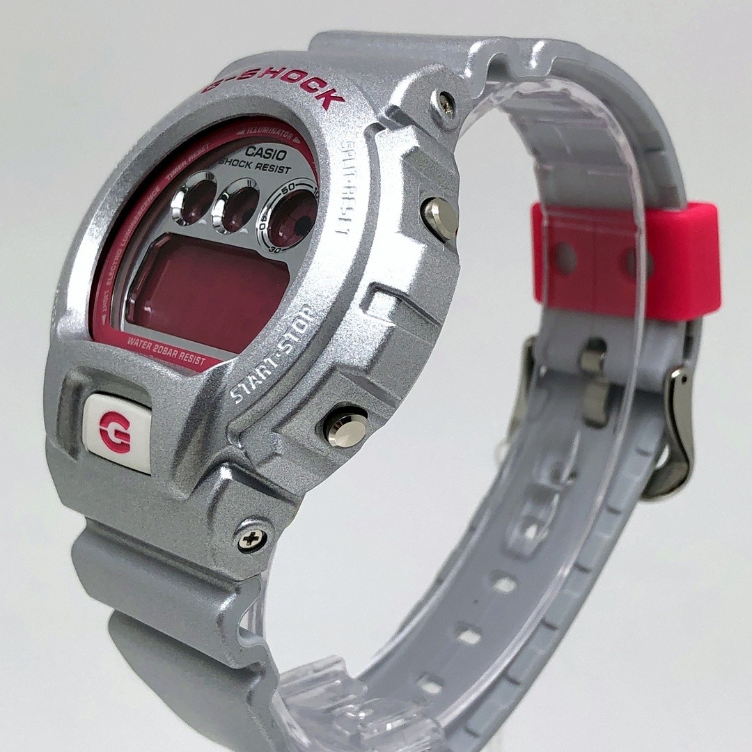 G SHOCK DW 6900CB 8 Crazy Colors Silver x Pink Mirror Dial Inverted Released in