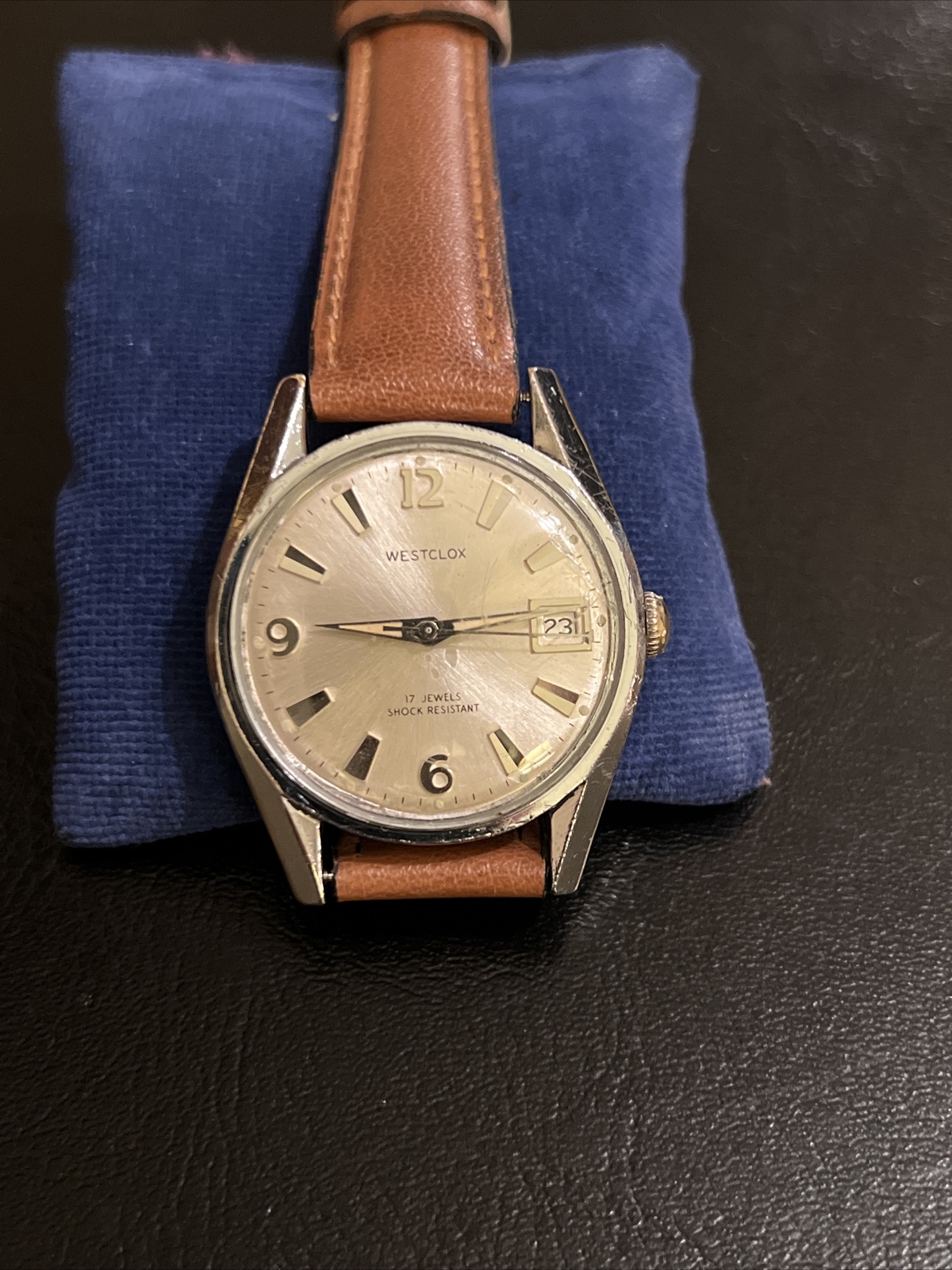 Stunning Condition! WESTCLOX Watch 17 Jewels Date Indicator Vintage Wristwatch