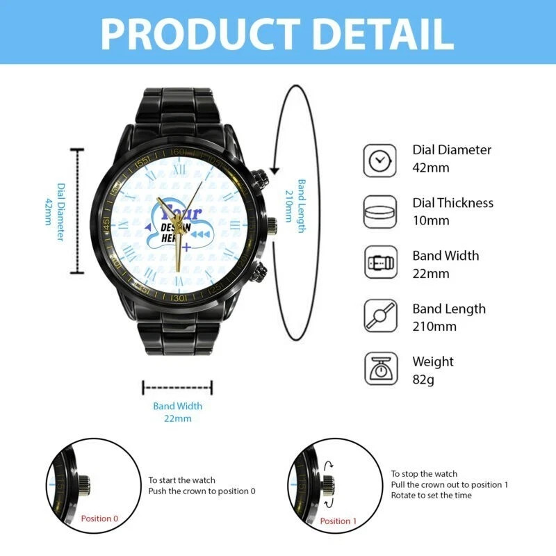 Customized Steampunk Style Watch – Mechanical and Gear-patterned Watches with Pe