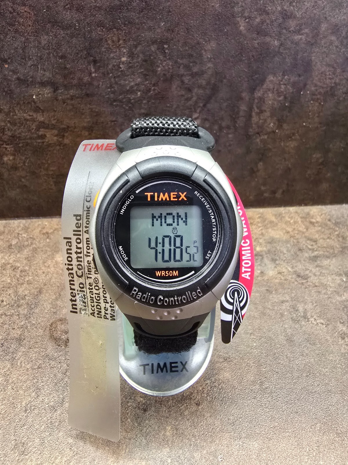 NOS Timex T5E871 Radio Controlled Atomic Digital Watch WR50M INDIGLO New Tags