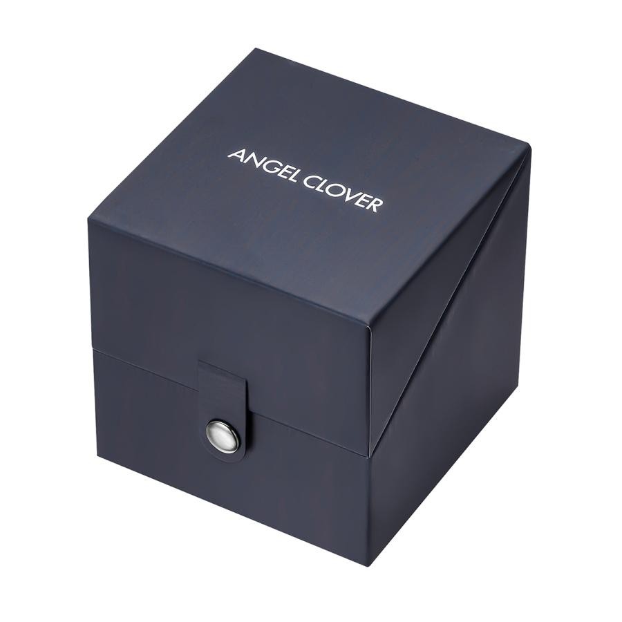 Angel Clover TCJ45PBK-BK Timecraft Japan Made Carbon Bezel Watch Black Leather