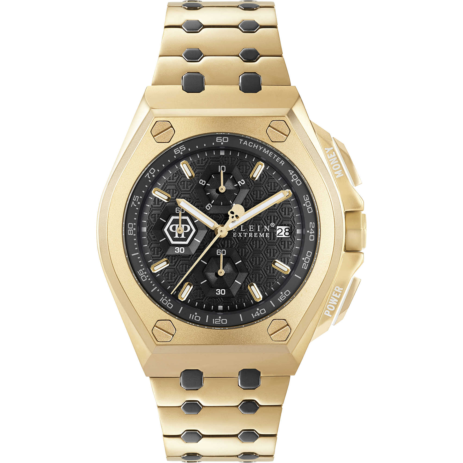 Mens Wristwatch PHILIPP PLEIN EXTREME PWGAA0621 Chrono Steel Golden Black Black