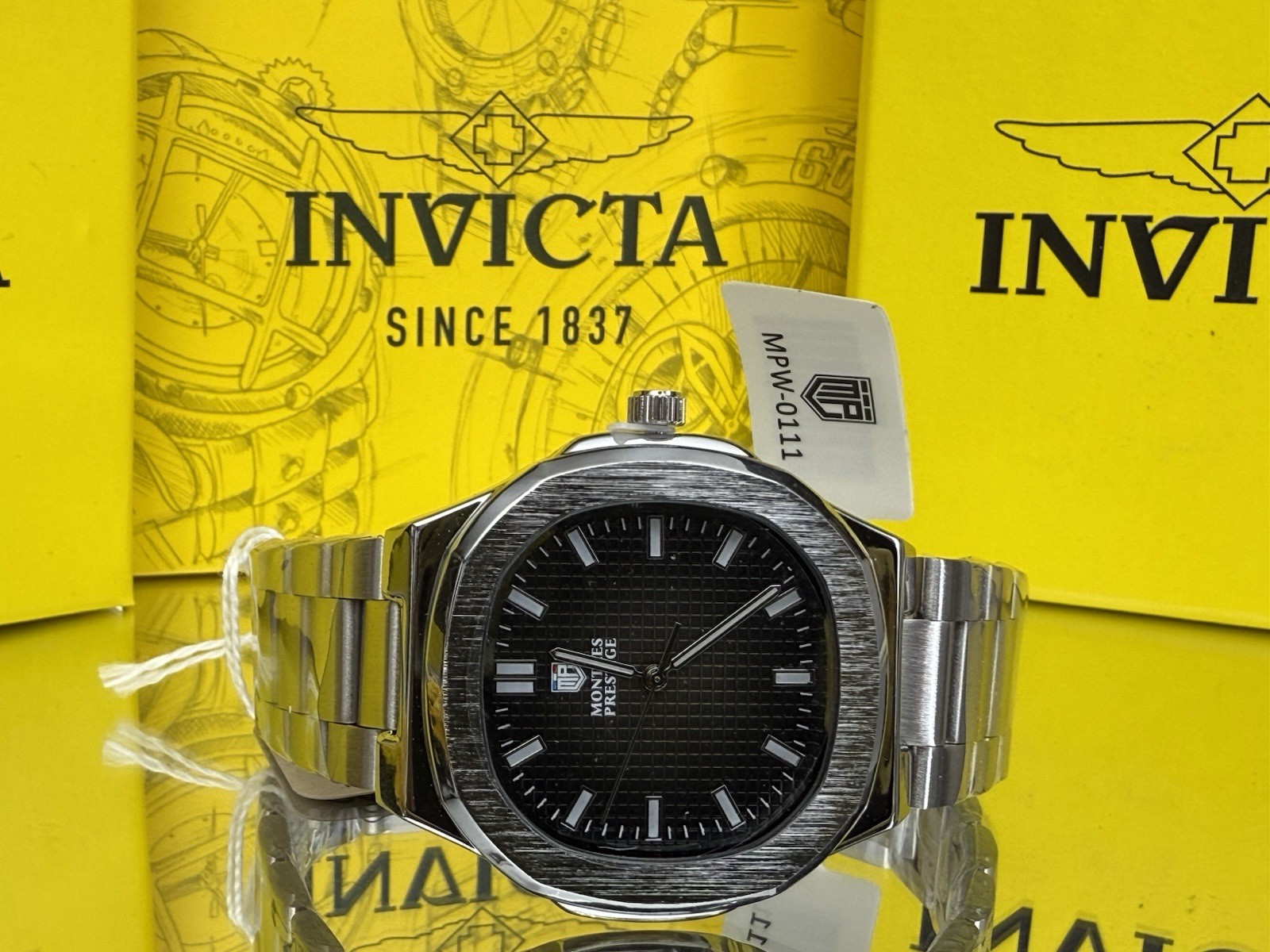 MPW-0111 – Montres Prestige X Invicta Men’s Watch – 42mm, Silver
