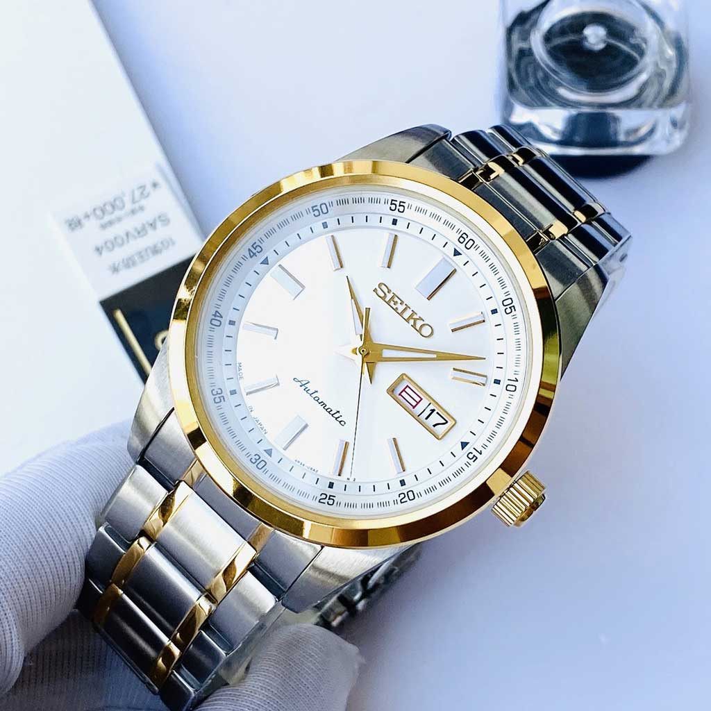 Seiko Automatic White Dial Date Day Indicator SARV004 Men’s Watch
