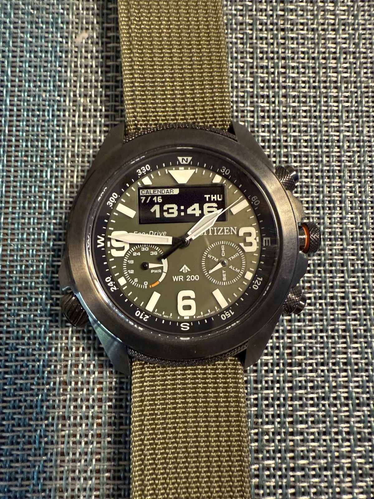 Citizen Promaster Land with NATO Strap And Original Band