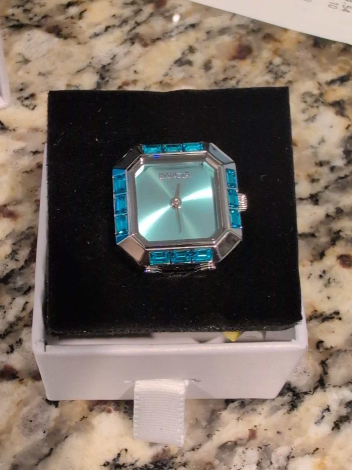 NEW Invicta Angel Women’s Ring Watch – 21.5mm, Silver (49579)