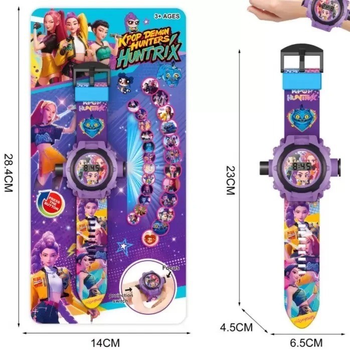 K-POP Demon Hunters Kids Electronic Projector Watch