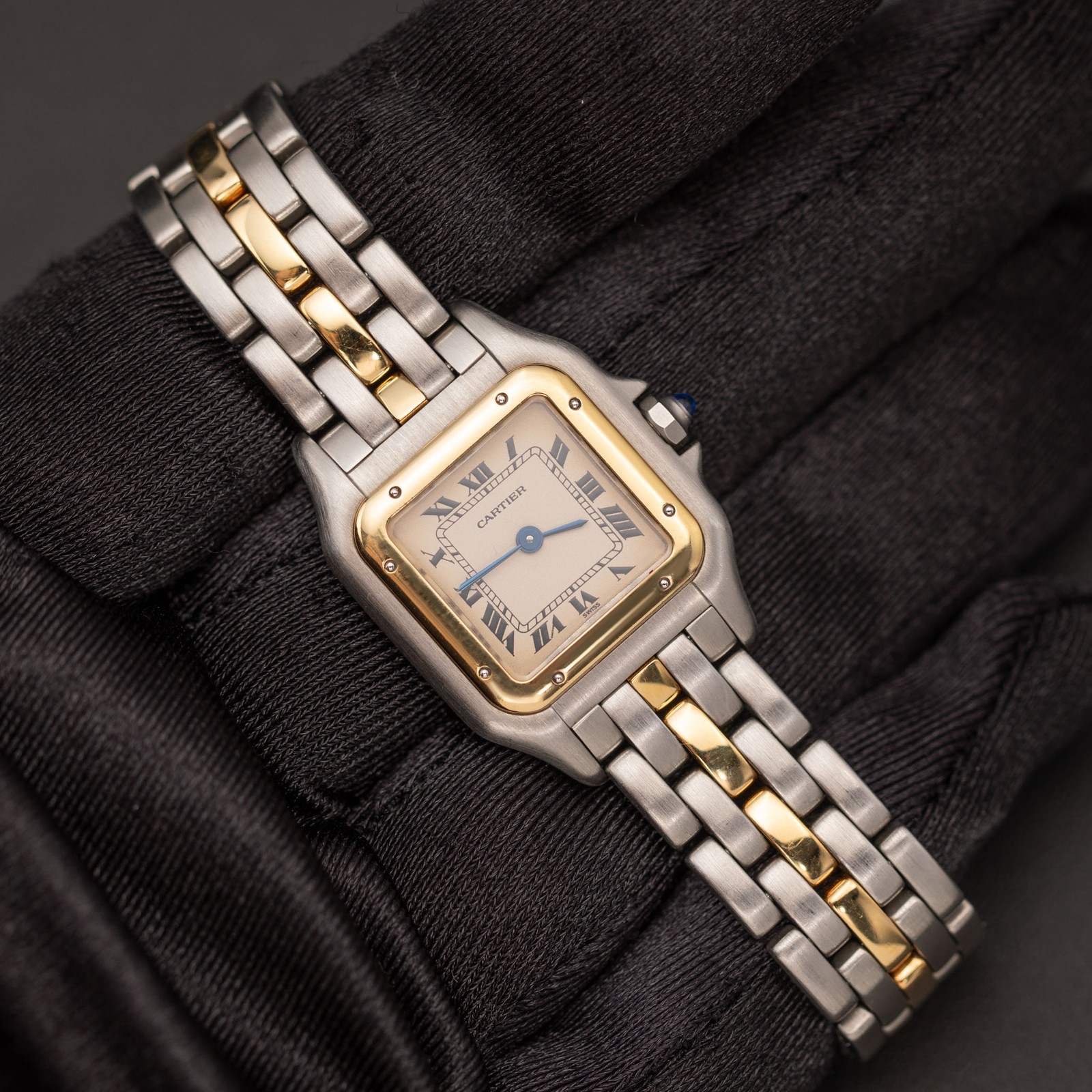 Panthere de Cartier Small One-Row Watch Yellow Gold & Steel