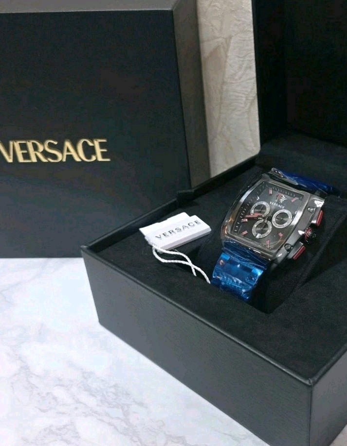 VERSACE Dominus Chronograph Swiss Quartz Men’s Analog Watch VE6H00623 (NIB)
