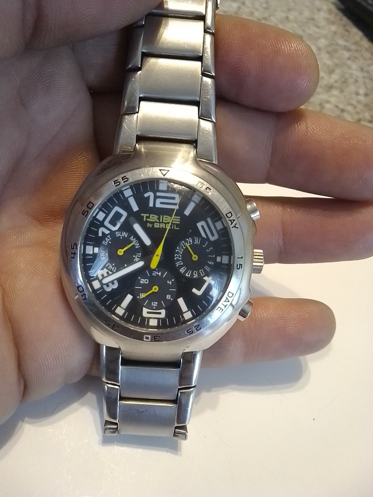 TRIBE BY BREIL Men’s Wrist Watch_Vintage_Worn Water Resistant_No Gold