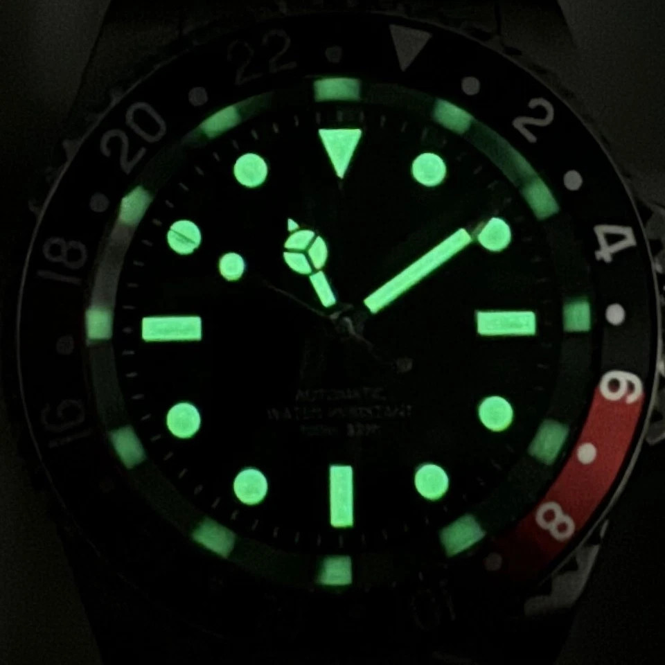 Vintage Black Business 40mm Sapphire Glass 10ATM NH35 PT5000 Men Automatic Watch