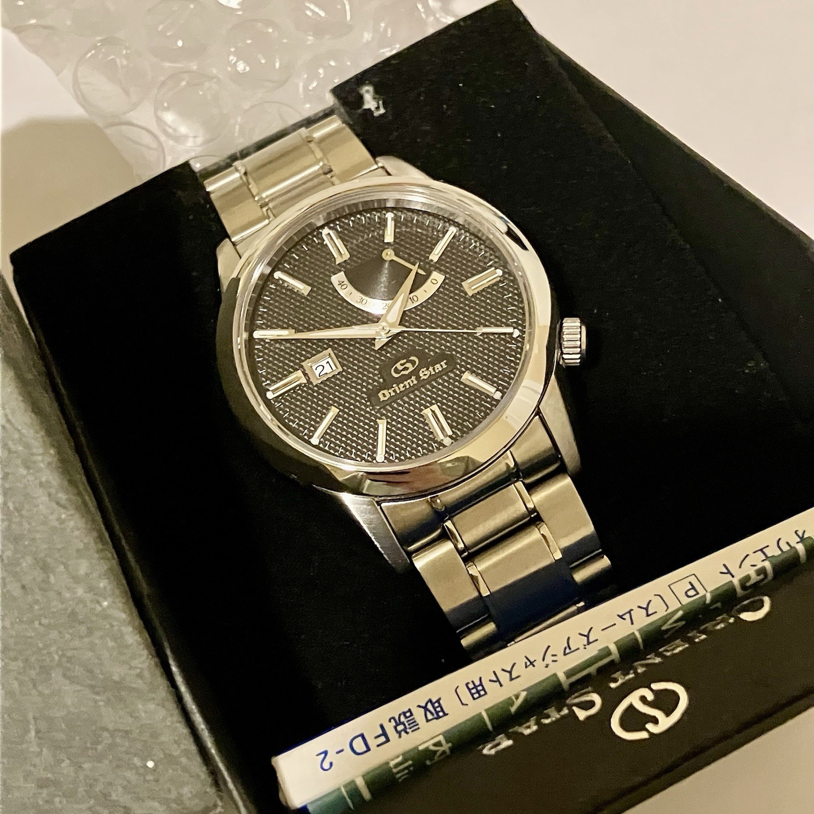 Orient Star Classic WZ0111FD JDM Rare Model Black Guilloche Dial Automatic Watch