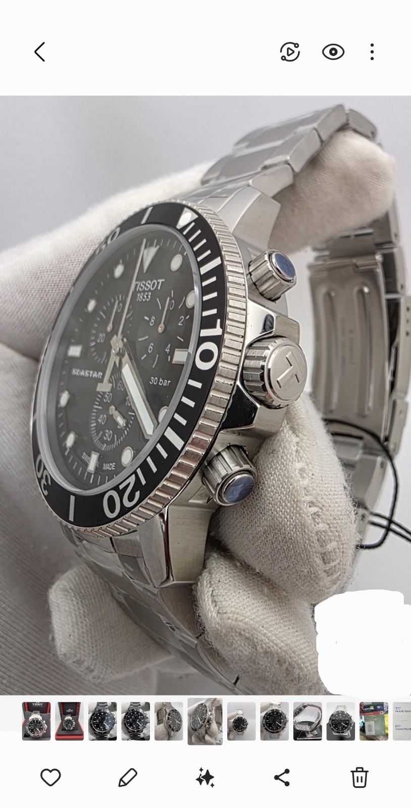 Tissot Seastar 1000 Chronograph Black Dial Watch T120.417.11.051.00