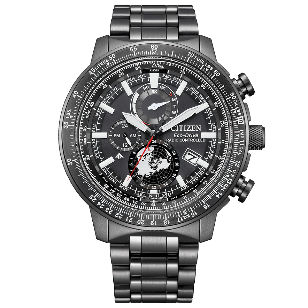 CITIZEN ECO DRIVE PROMASTER GEO TREKKER ATOMIC RADIO CONTROLLED WATCH BY3005-56G