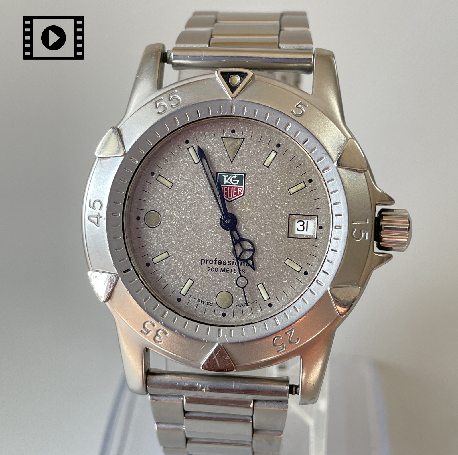 TAG HEUER Professional 1500 WD1211-K-20 [US Stock] Vintage Mens Qz Watch *Exc+5