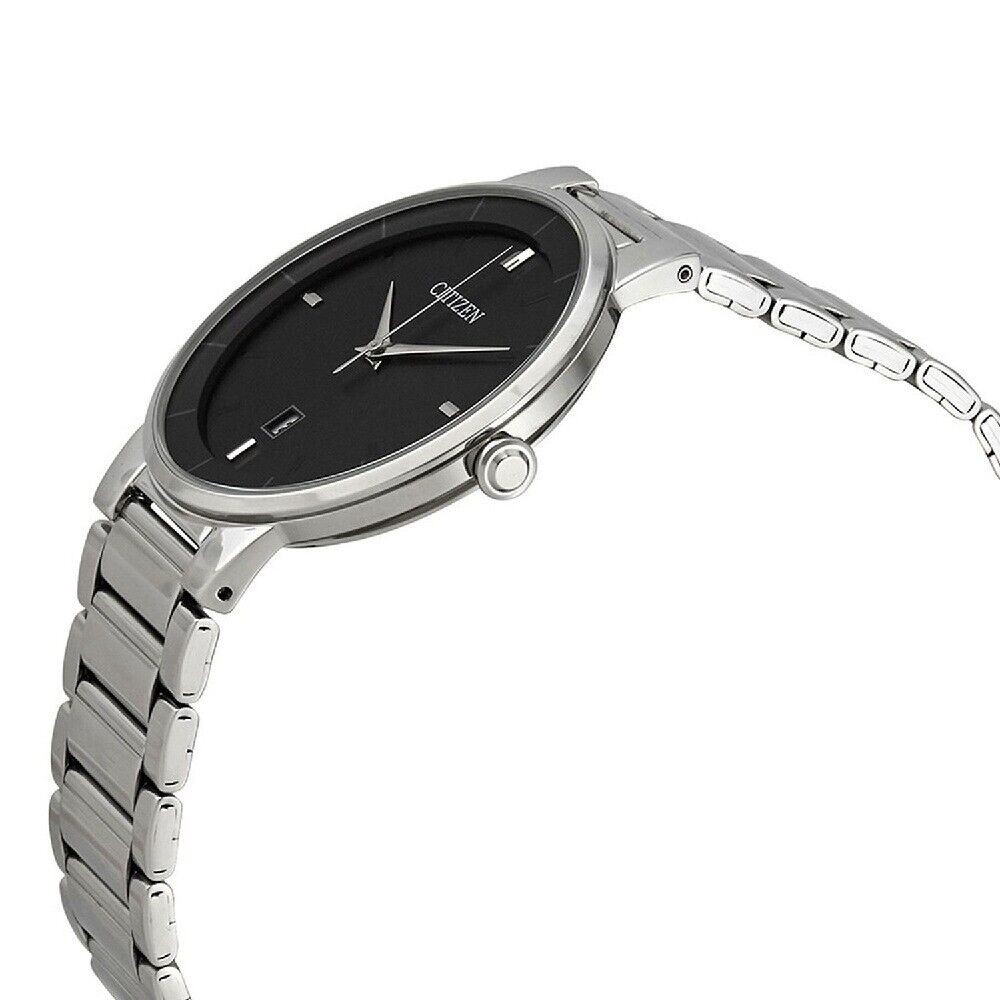 Citizen Men’s Corso Quartz Black Dial Stainless Steel Watch – BI5010-59E NEW