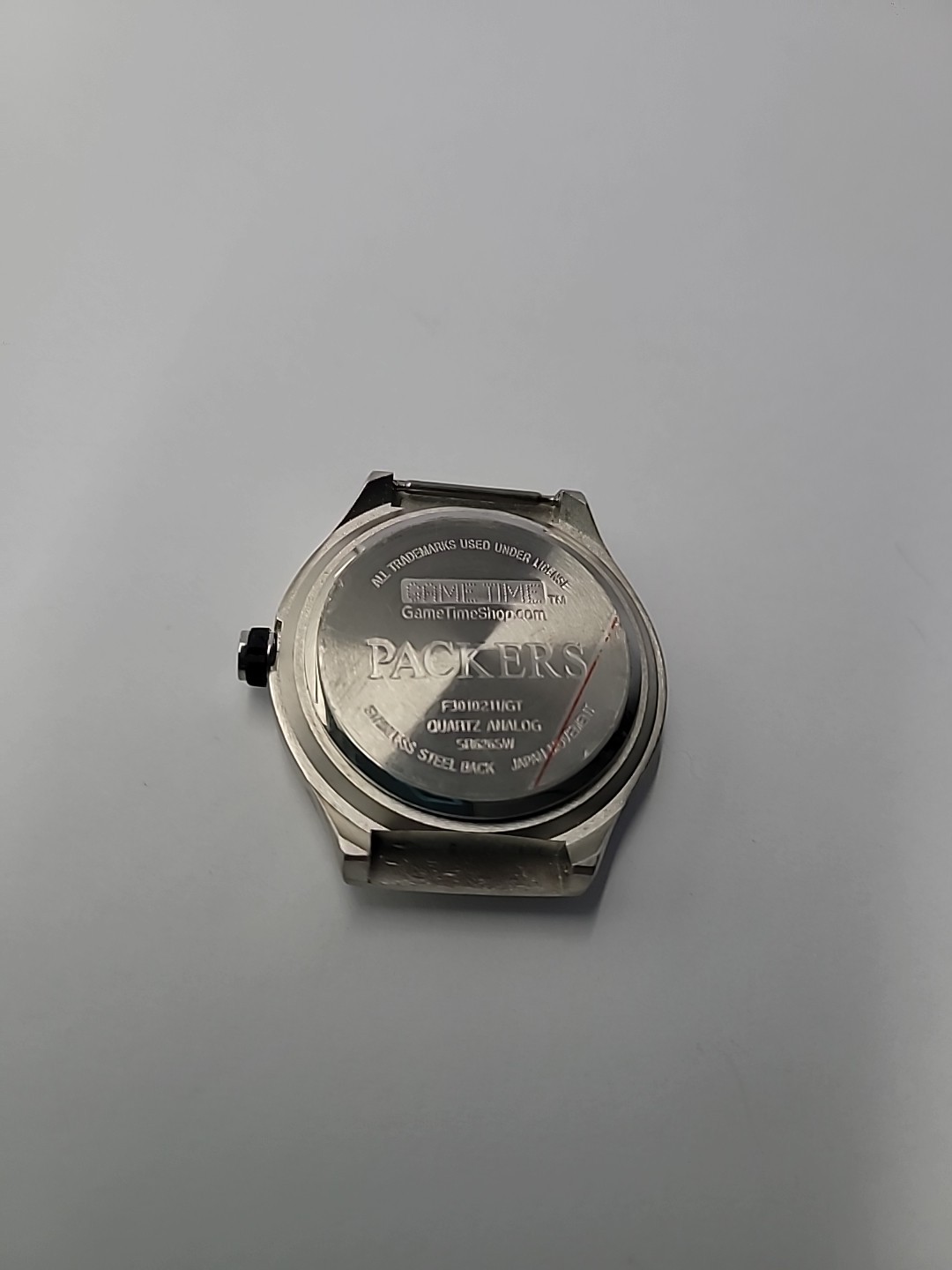 NFL Green Bay Packers Game Time Quartz Watch Head Only Keeps Time