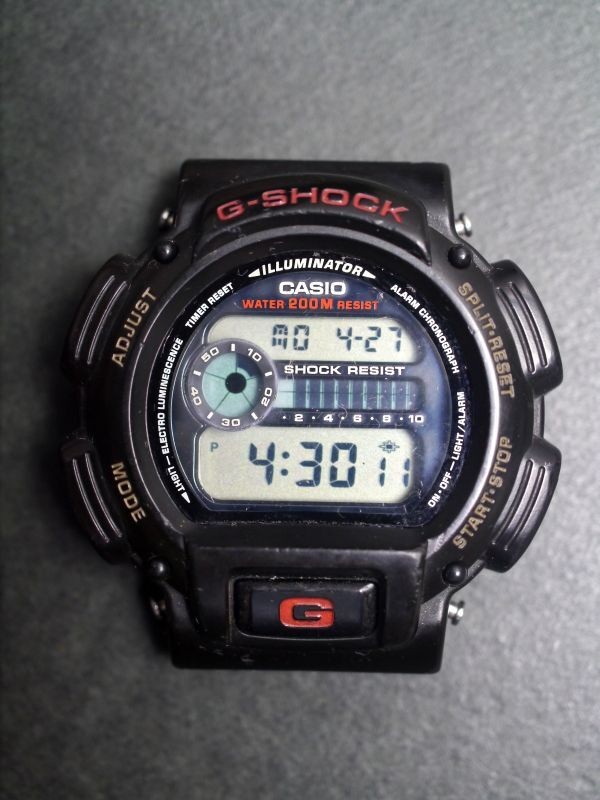 Casio CASIO G-SHOCK quartz digital DW-9000 men’s watch ad588 working item