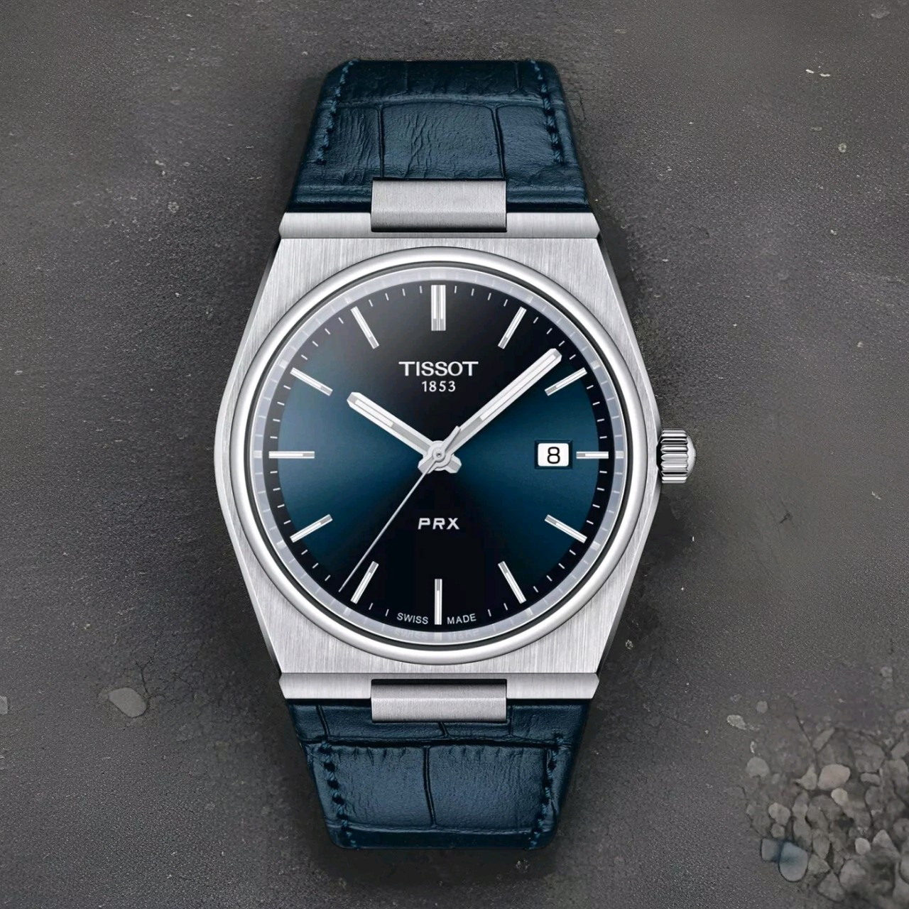 Tissot PRX Blue Watch – Leather Strap T137.410.16.041.00