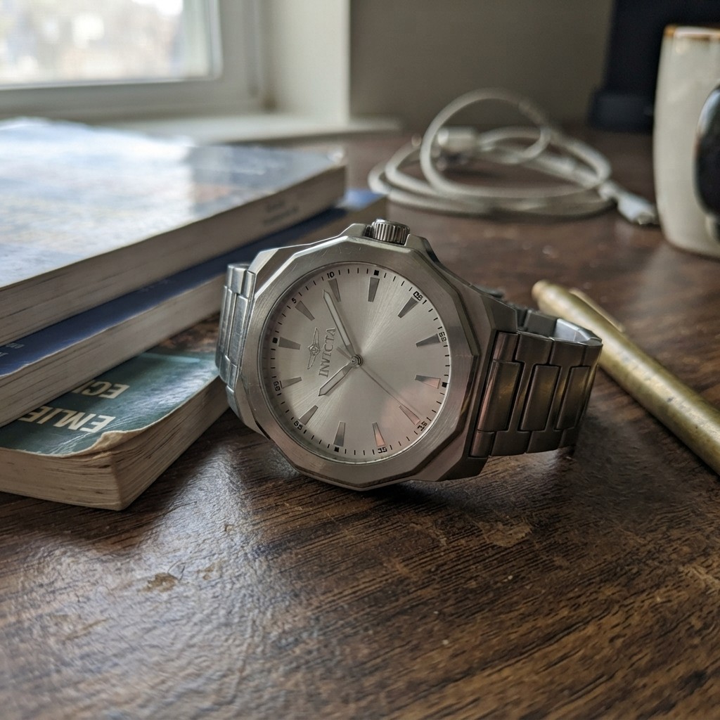 Elegant 42mm Men’s Quartz Watch in Stainless Steel – Perfect for Every Occasion