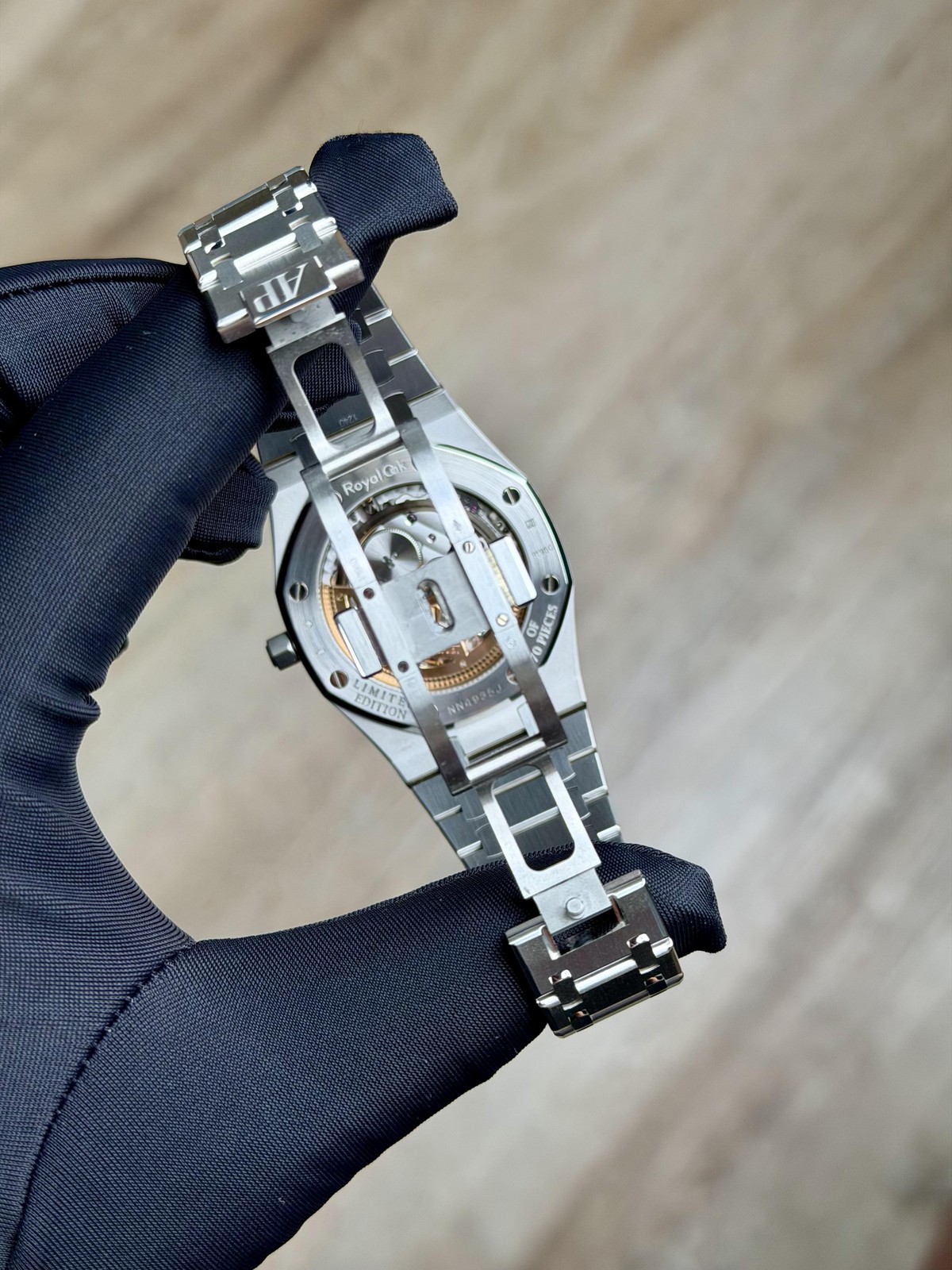 Audemars Piguet Royal Oak Jumbo Black Diamond Preowned 15206PT.OO.1240PT.01