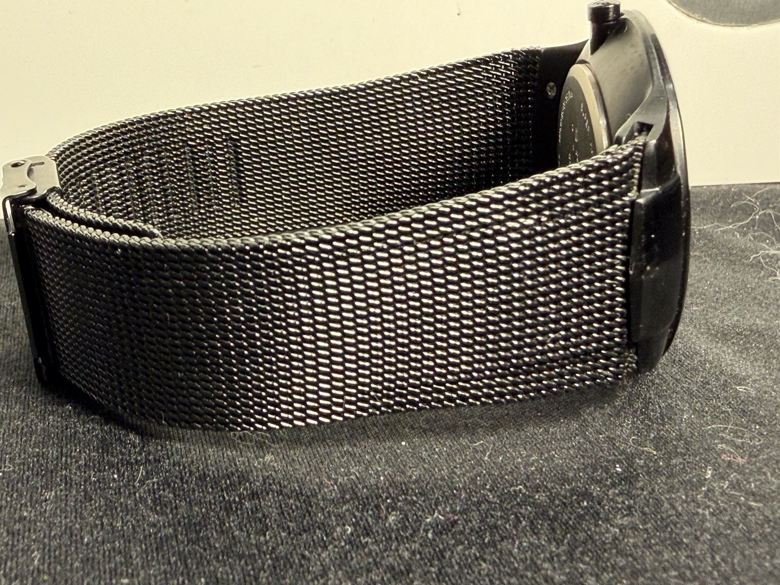 SKAGEN 809XLTBB TITANIUM BLACK CARBON DIAL MESH BAND MEN’S WATCH