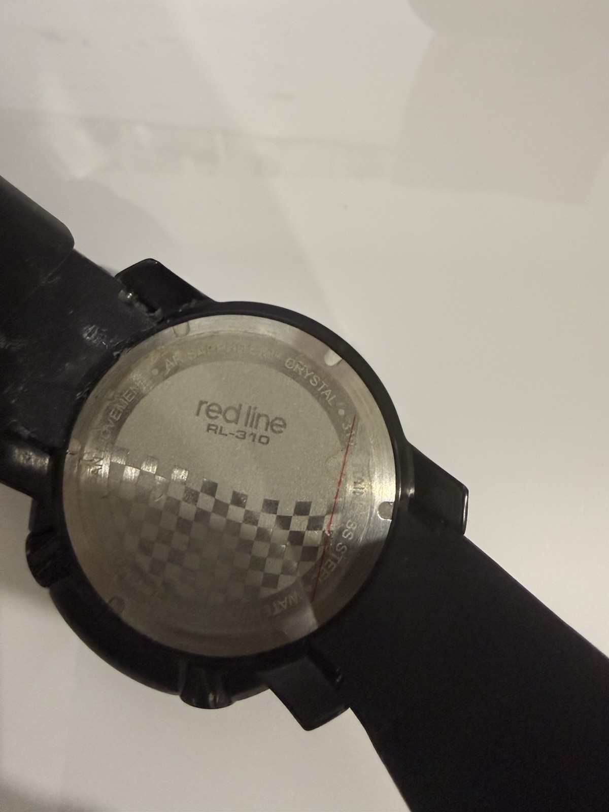 Red Line CF-15 Men’s 48mm Quartz Watch Black Carbon Fiber Dial Silicone Strap