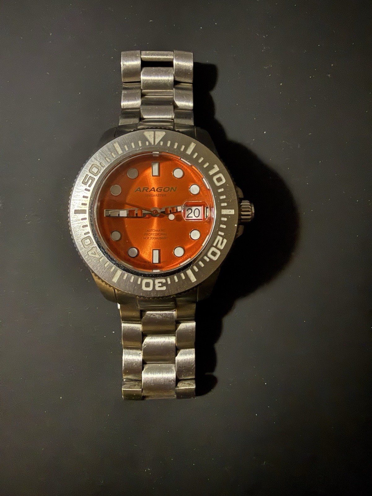 Aragon Divemaster 44mm Orange Dial 1st Gen/Vintage