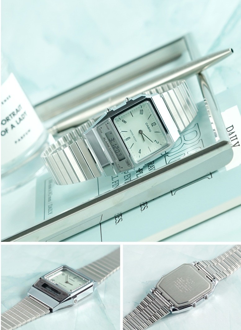 CASIO RETRO SERIES ANALOG DIGITAL UNISEX WATCH AQ-230, AQ-800 4 COLORS