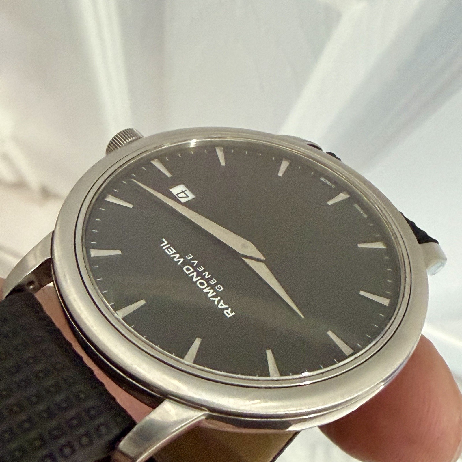 Raymond Weil Toccata Black Dial Men’s 39mm Quartz Swiss Watch RUNS!
